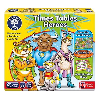 Times Tables Heroes Game Orchard Toys