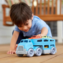Car Carrier Set Toy (Blue) Green Toys