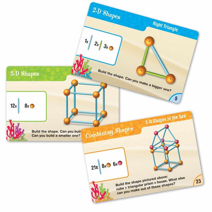 Learning Resources Dive into Shapes! A "Sea" and Build Geometry Set