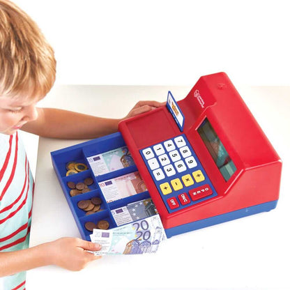 Pretend & Play Calculator Cash Register with Euro Money