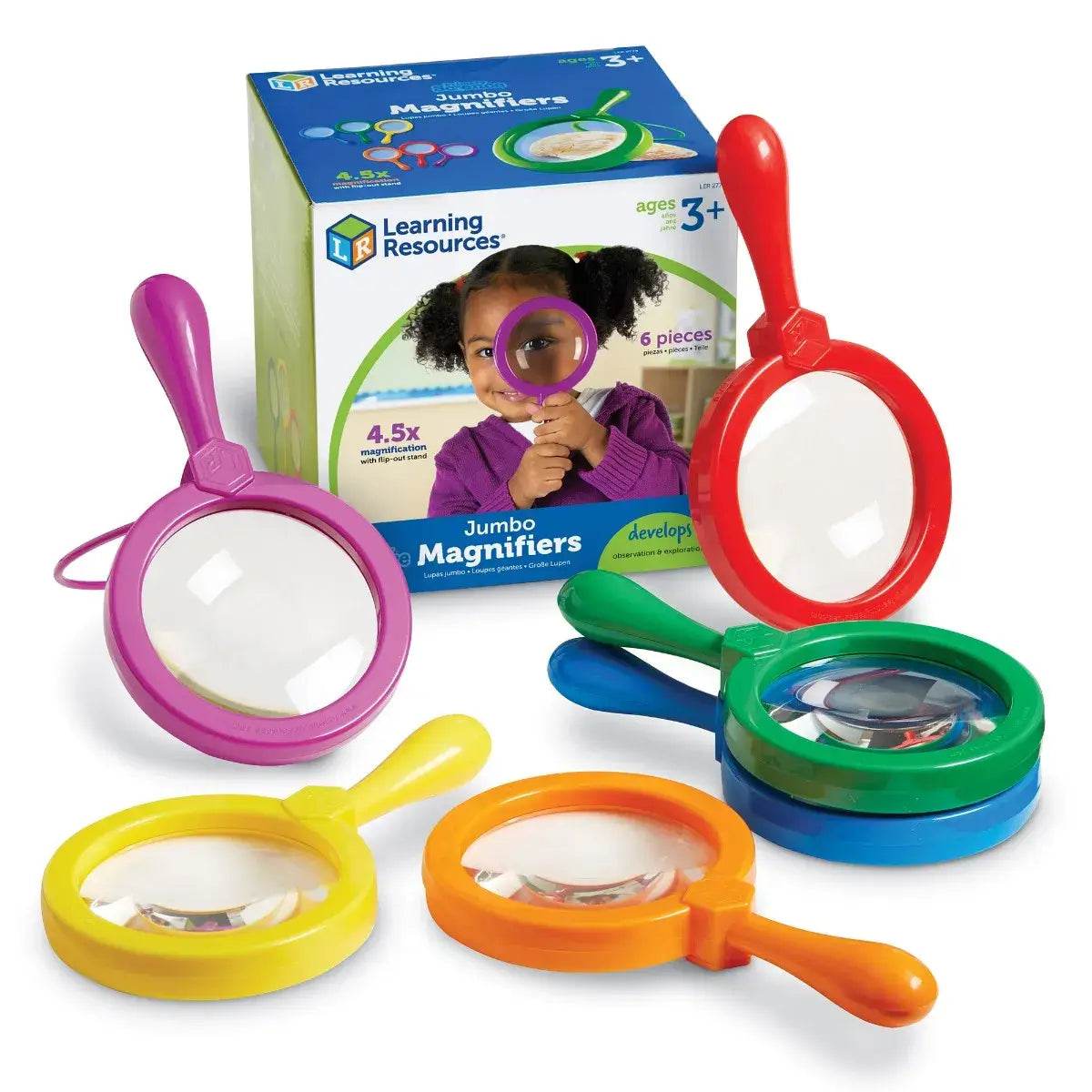 Primary Science Jumbo Magnifiers (Set of 6)