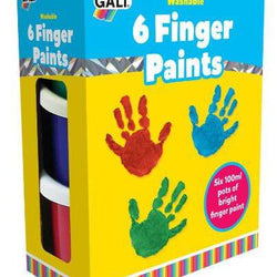 6 Finger Paints Washable