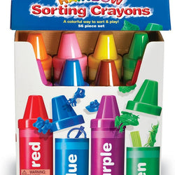 Rainbow Sorting Crayons