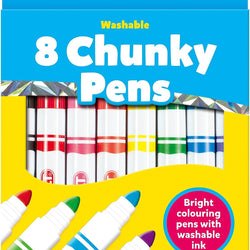 8 Chunky Pens - Washable