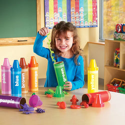 Rainbow Sorting Crayons
