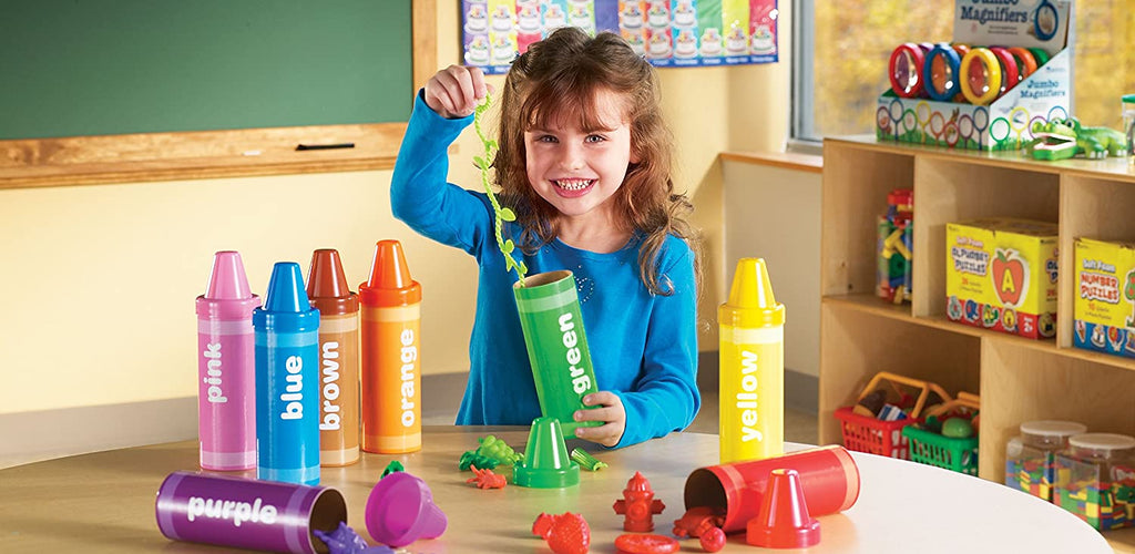 Rainbow Sorting Crayons