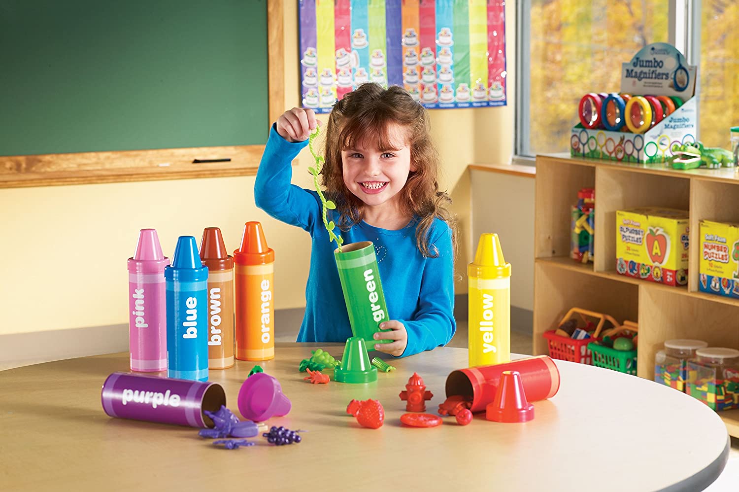 Rainbow Sorting Crayons