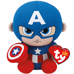 TY Captain America Beanie 8"