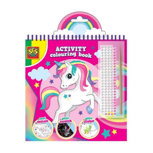 Activity Colouring Book Glitter 3 in 1