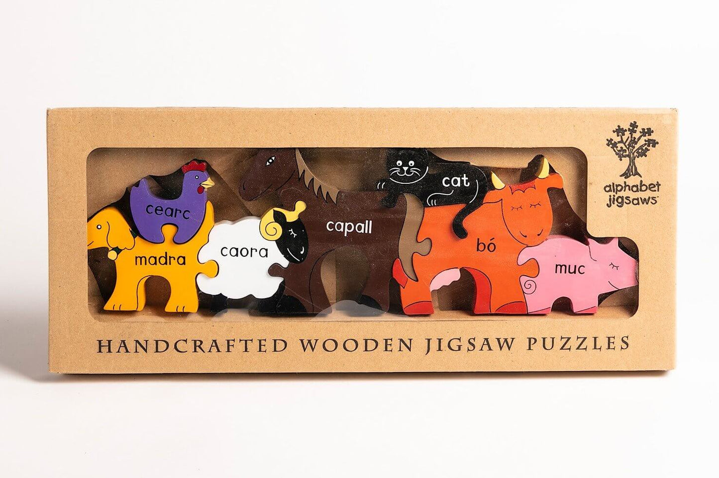 Farm Animals in Irish Jigsaw Puzzle (As Gaeilge)