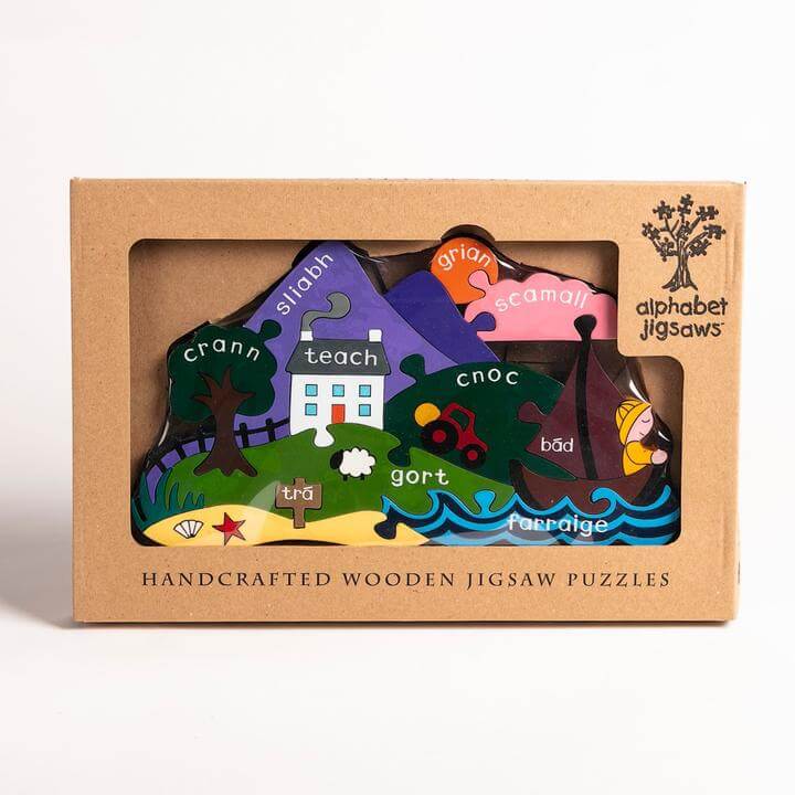 Irish Scene Jigsaw Puzzle (As Gaeilge)