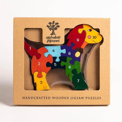 Number Dog Wooden Jigsaw Puzzle