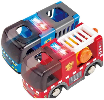 EMERGENCY SERVICES HQ Train Set Hape