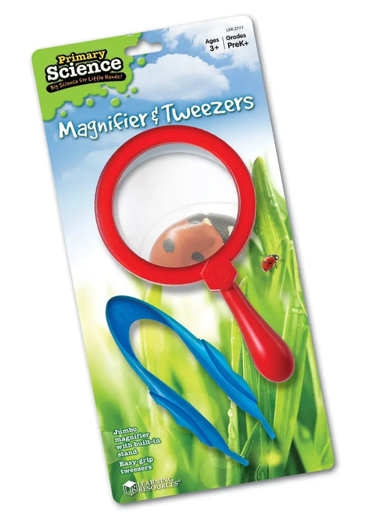 Jumbo Magnifier & Tweezer