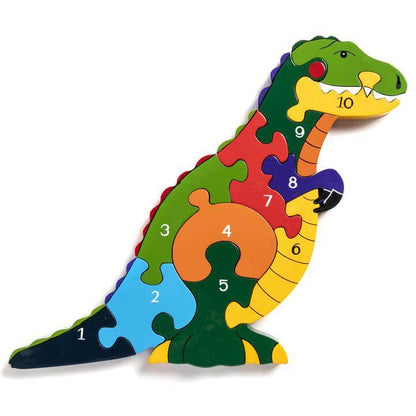 Number T-Rex Jigsaw Puzzle