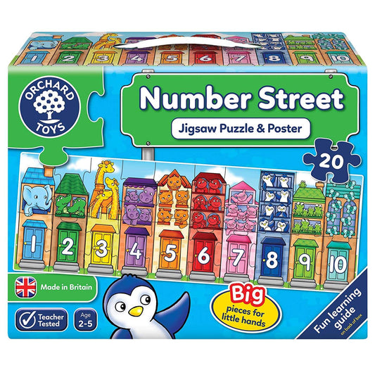 Number Street 20 Piece Floor Puzzle Orchard Toys