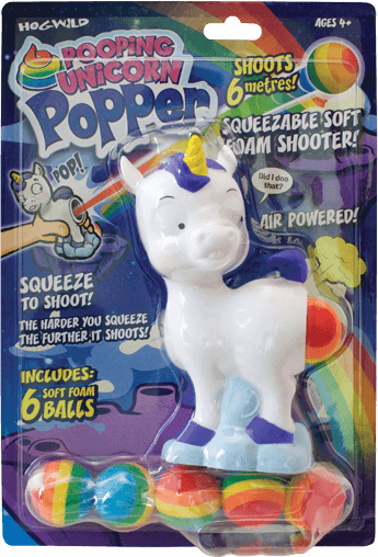 Pooping Unicorn Squeeze Popper