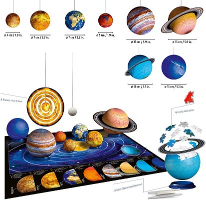 Ravensburger Planetary Solar System 3D Jigsaw Puzzles