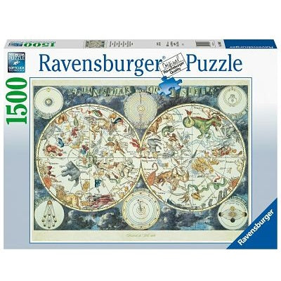 Ravensburger World Map Of Fantastic Beasts 1500pc Jigsaw Puzzle