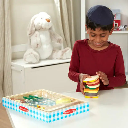 Sandwich Making Set - Wooden Play Food