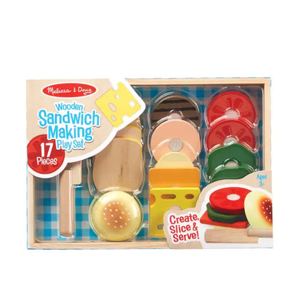 Sandwich Making Set - Wooden Play Food