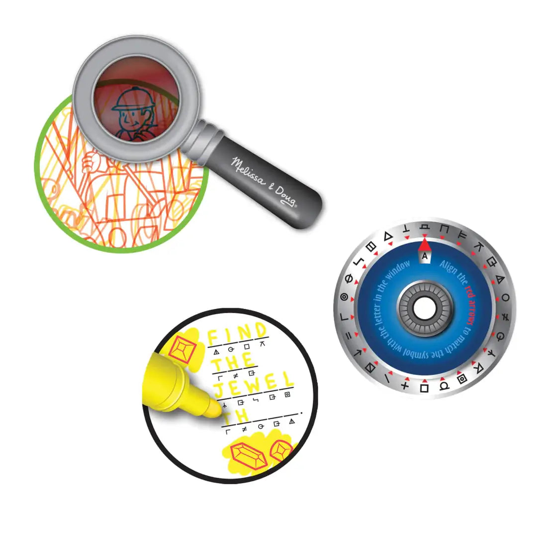 Secret Decoder Game Book On the Go Travel Activity Book Cogs