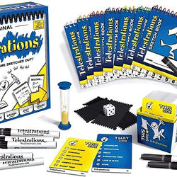 Telestrations The Original Sketch, Pass and Guess Game