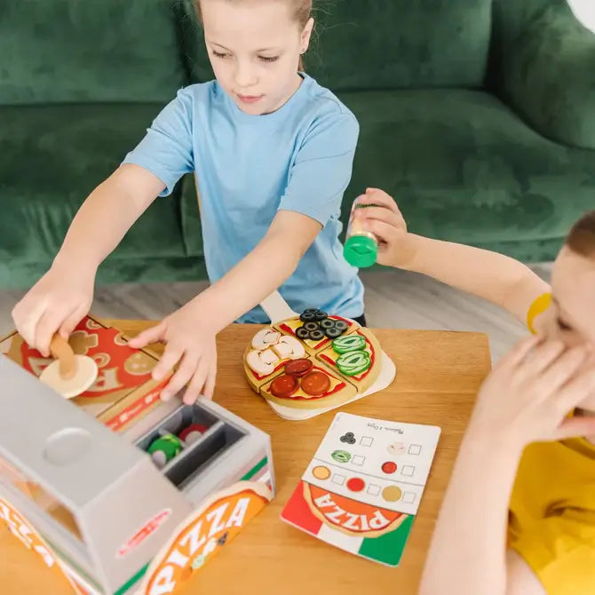 Top & Bake Pizza Counter - Wooden Play Food