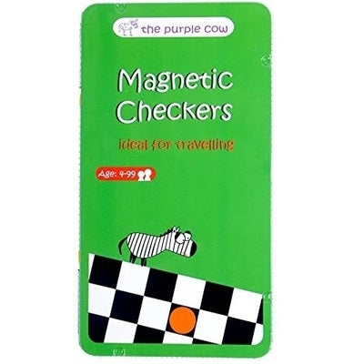 The Purple Cow Magnetic Checkers