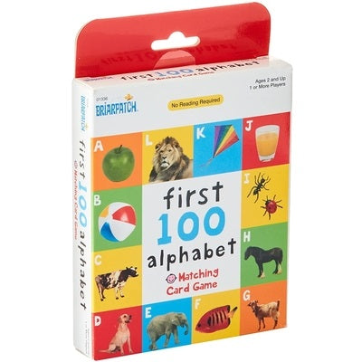 First 100 Alphabet Matching Card Game