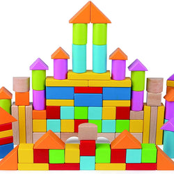 Wooden Beech Building Blocks Multicolor Hape