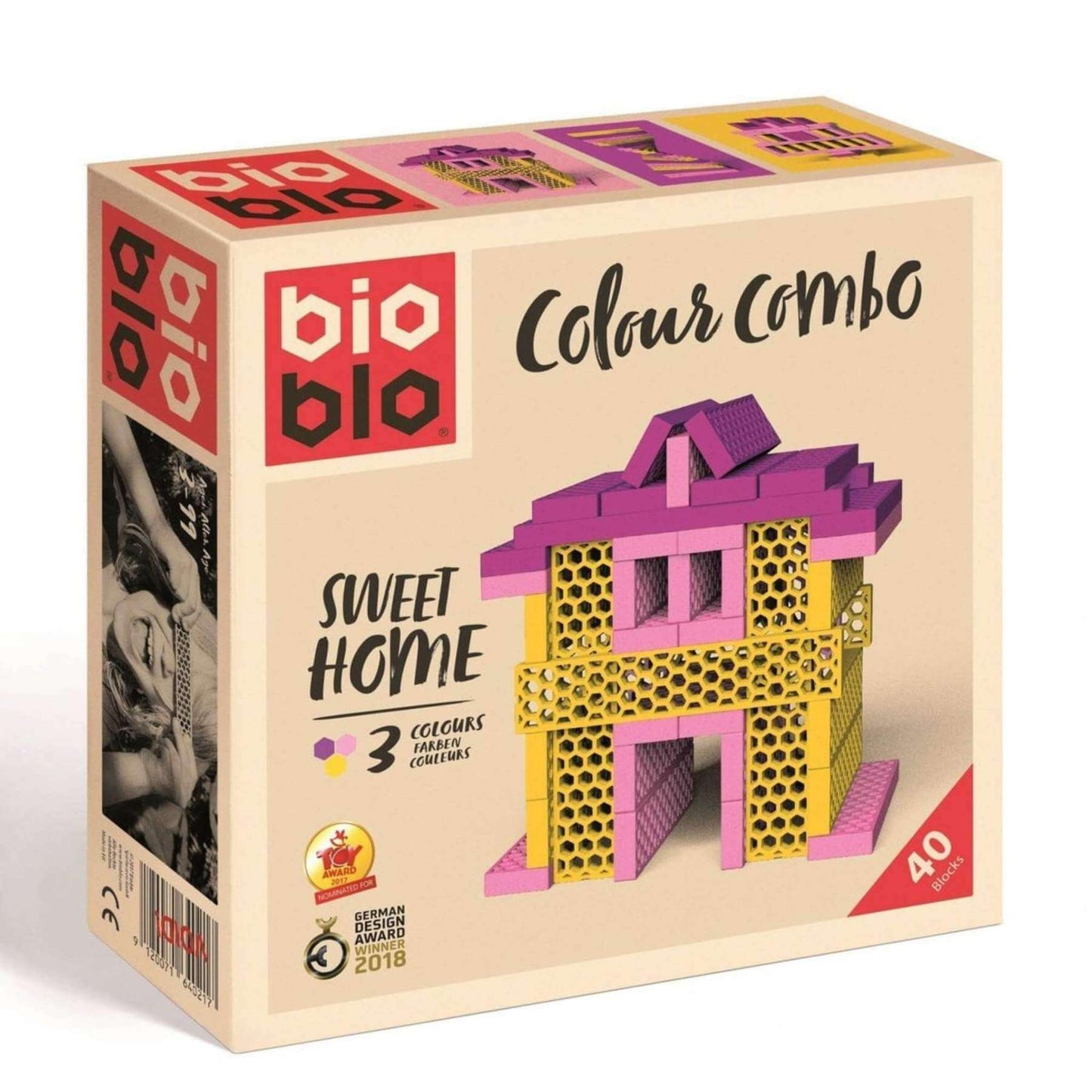 BIOBLO ECO "Sweet Home" CONSTRUCTION BLOCKS - 40PCS