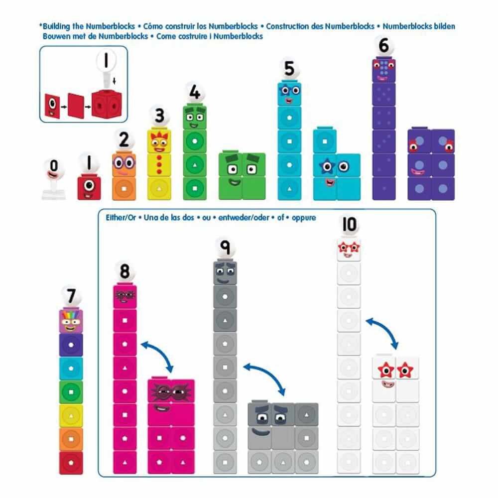 Mathlink Cubes Numberblocks 1-10 Activity Set