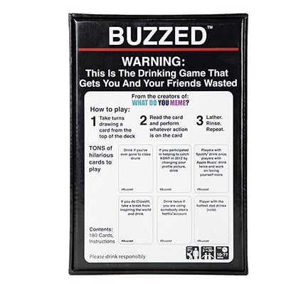 Buzzed Adult Party Game
