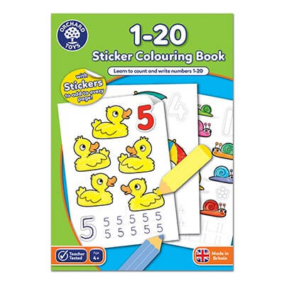 1 - 20 Colouring Book Orchard Toys