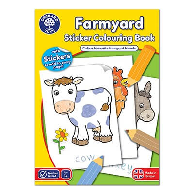 Farmyard Sticker and Colouring Book