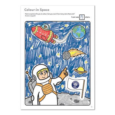 Outer Space Colouring Book Orchard Toys