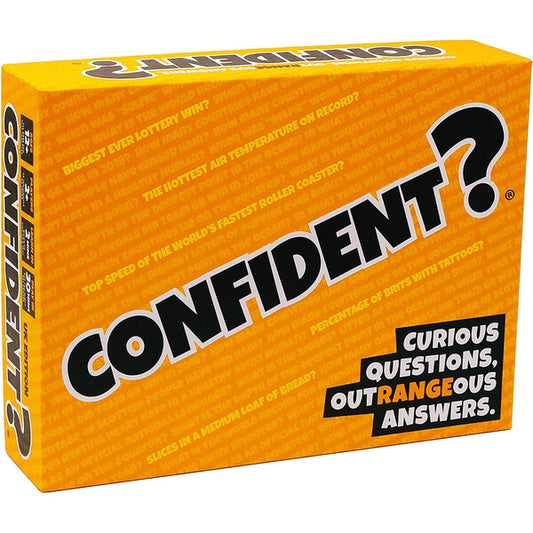 CONFIDENT? Party Game - A Quiz Game with a Brilliant Twist - Adults, Kids, Families & Teenagers