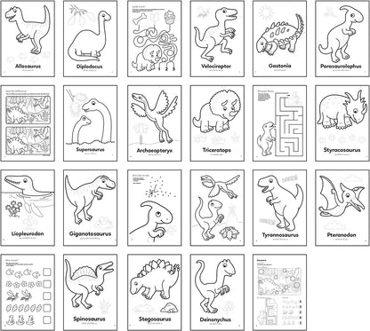 Dinosaur Sticker Colouring - Orchard Toys