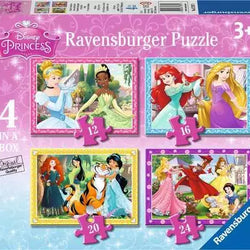Disney Princess - 4 in Box  Jigsaw Puzzles