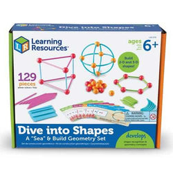 Learning Resources Dive into Shapes! A "Sea" and Build Geometry Set