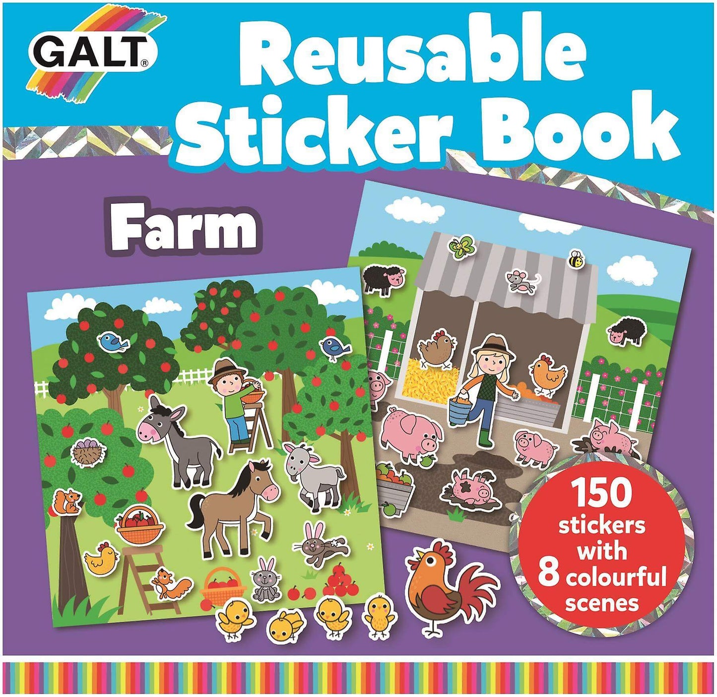 Reusable Sticker Book Farm