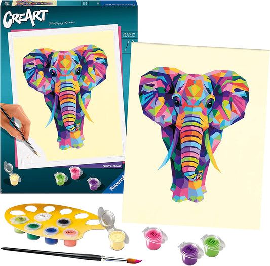 Ravensburger CreArt Funky Elephant Paint by Numbers