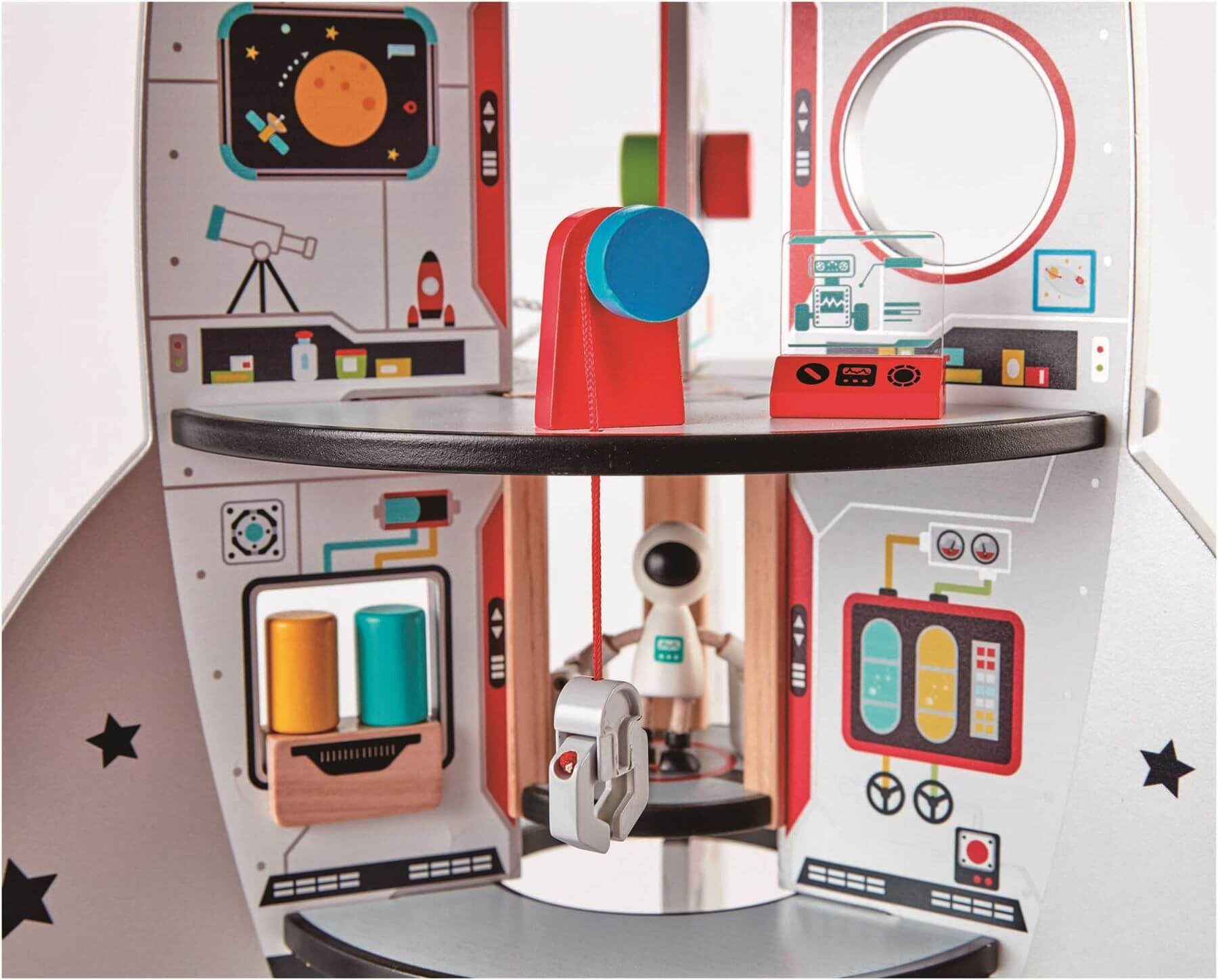 Four-Stage Space Rocket Ship