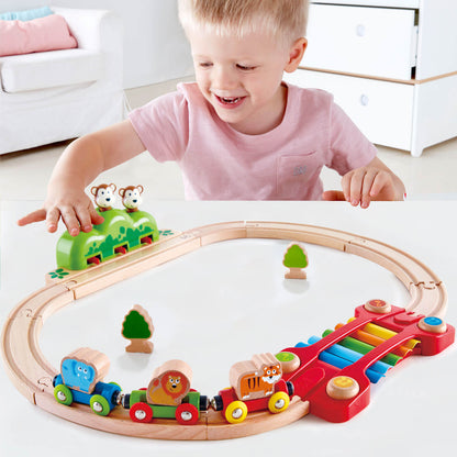 Hape Music and Monkeys Toddler Railway Train