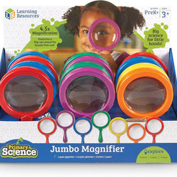 Learning Resources Primary Science Jumbo Magnifiers (Colours Vary)