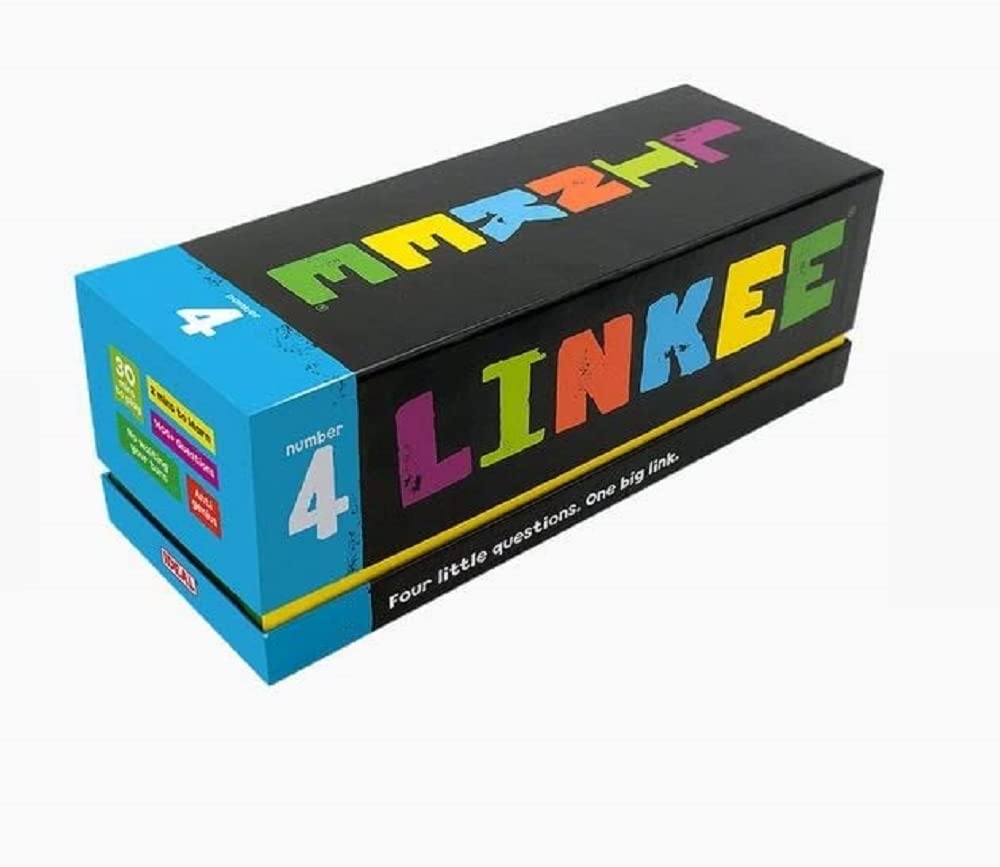 Linkey Game LINKEE trivia game: Four little questions, with one big link!