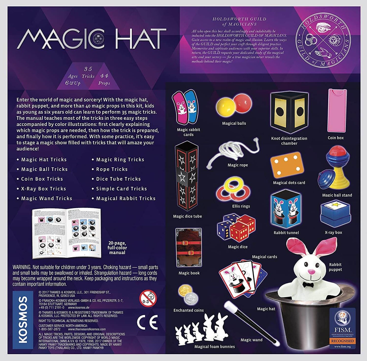 Magic Hat with 35 Tricks Set