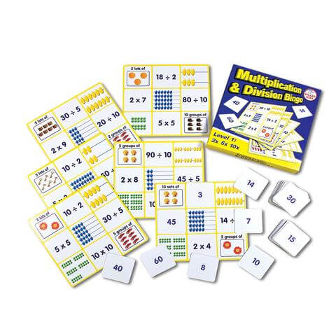 Multiplication and Division Bingo Level 1 Smart Kids