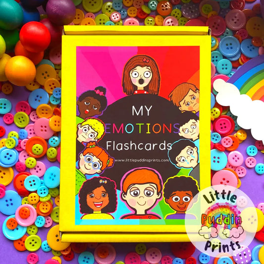 My Emotions Flashcards - Little Puddins Prints